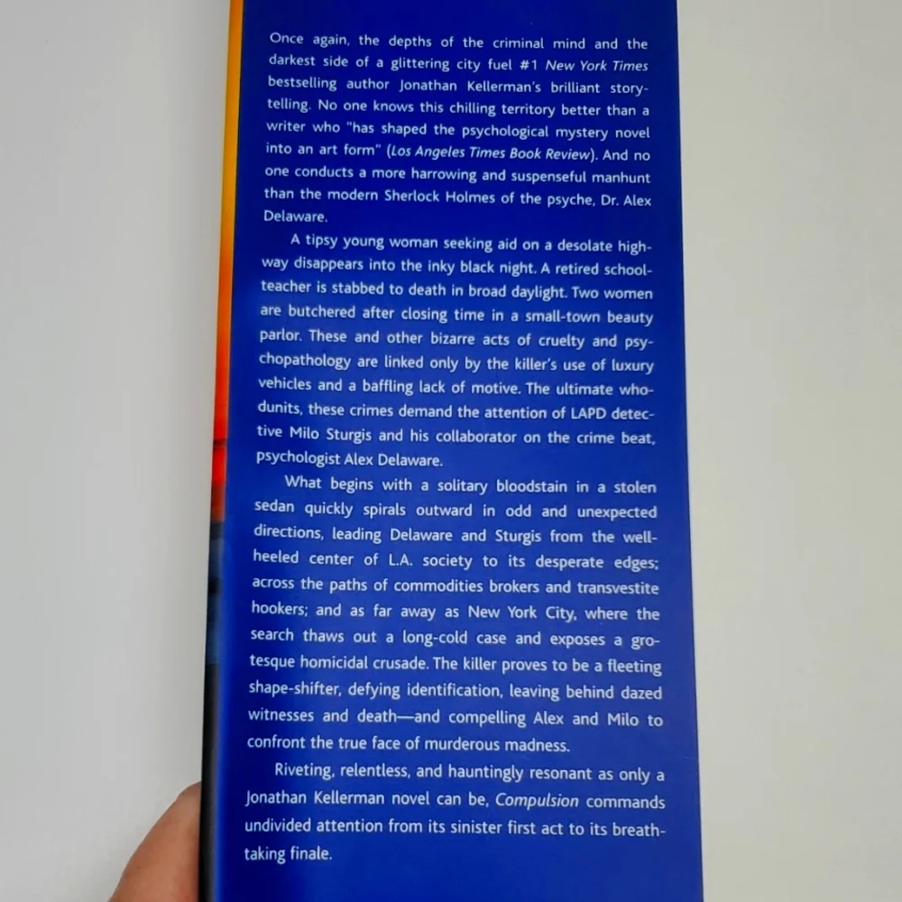Jonathan Kellerman Compulsion Hardback Book